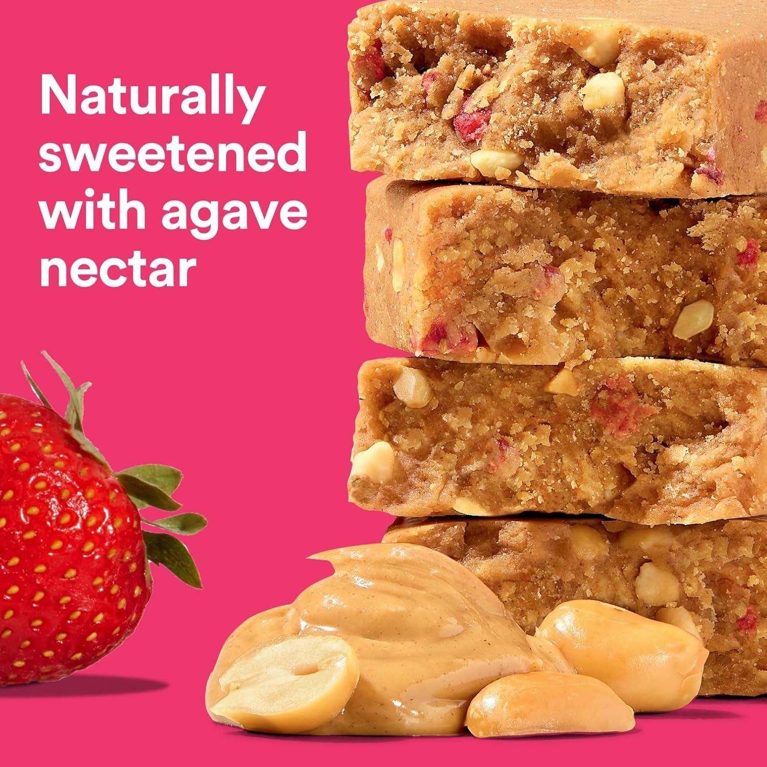 image:imageRXBAR High Protein Bars Gluten Free Protein Snacks Strawberry Peanut Butter 253oz Box 12 BarsStrawberry Peanut Butter