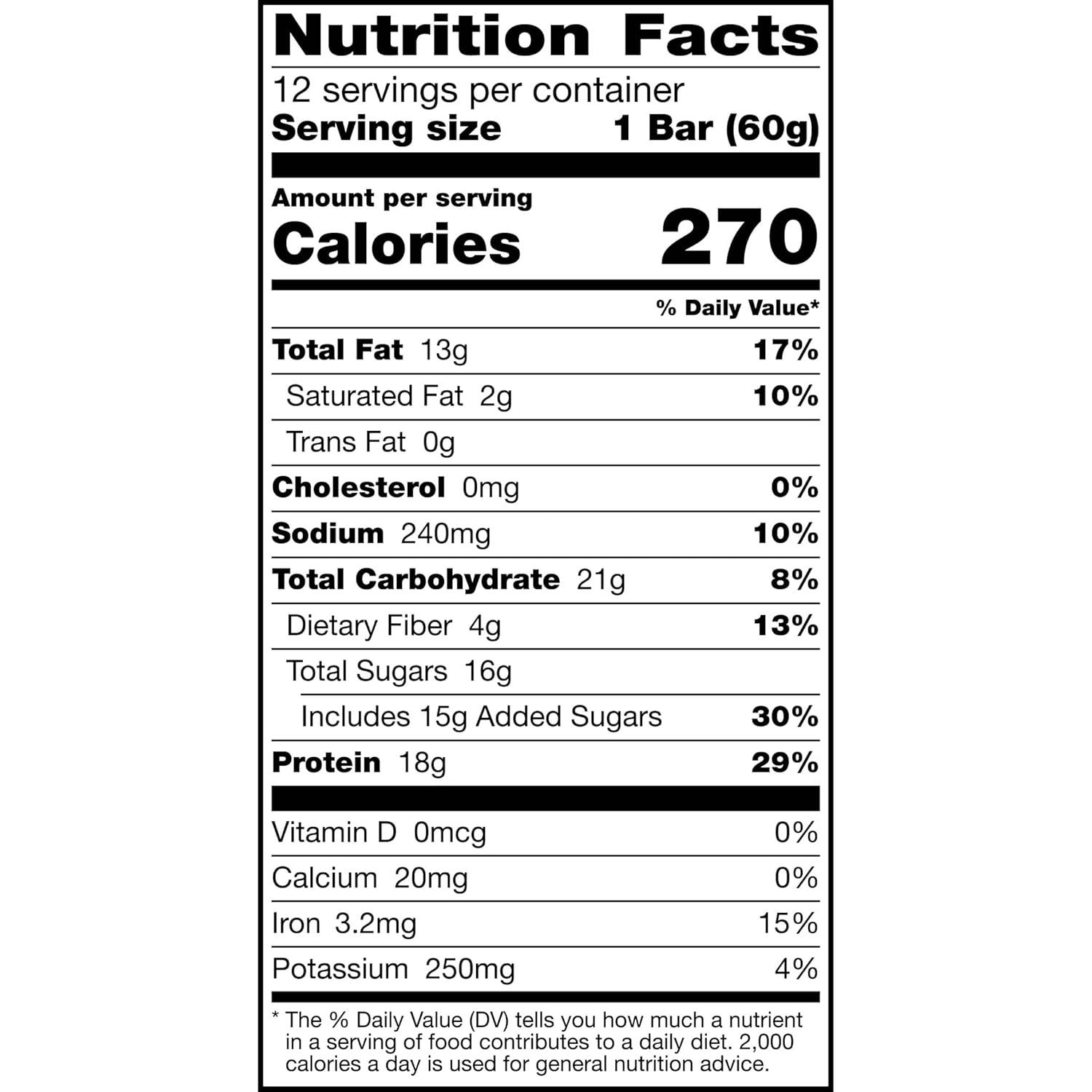 image:imageRXBAR High Protein Bars Gluten Free Protein Snacks Vanilla Peanut Butter 253oz Box 12 Bars12 Bars