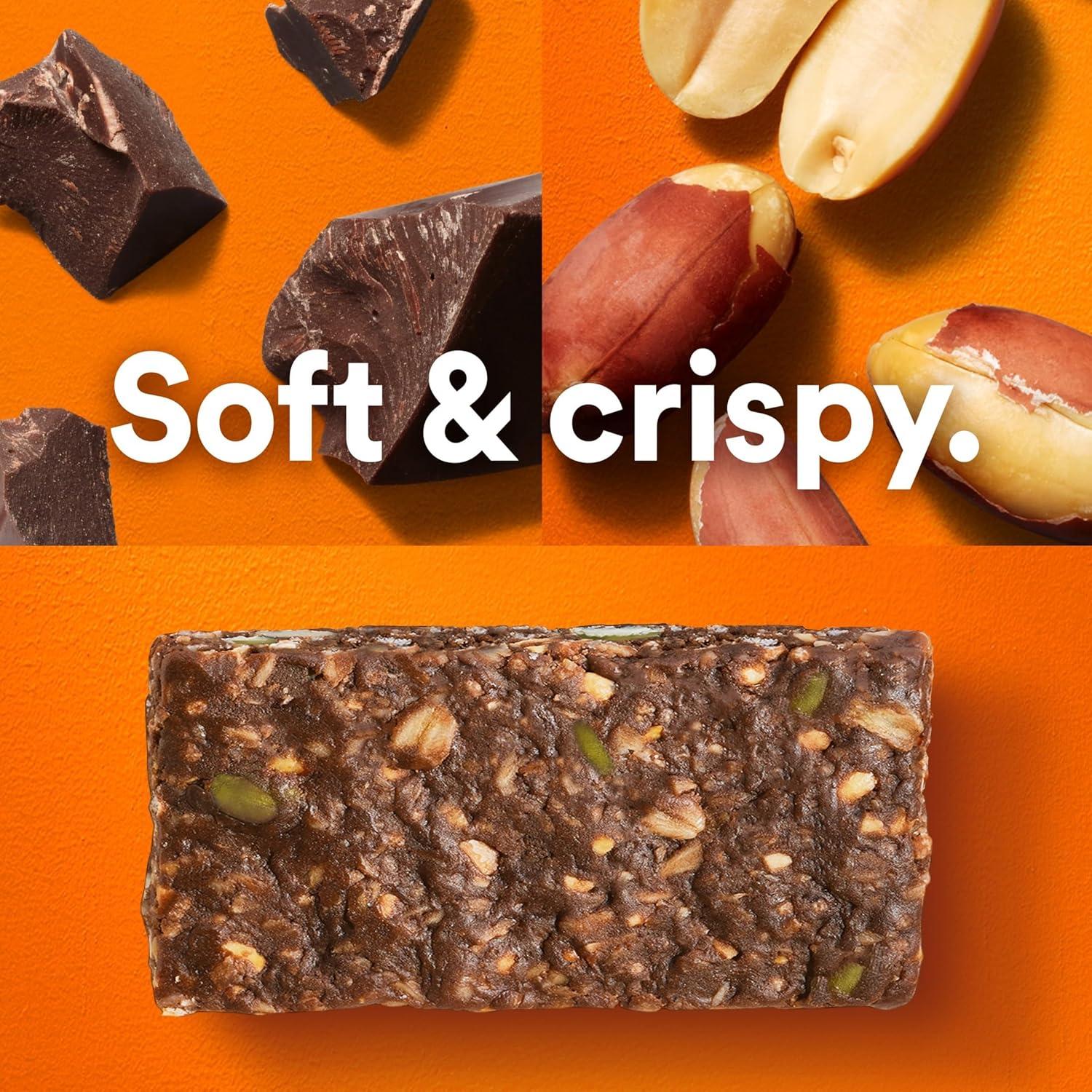 image:imageRXBAR Nut Butter and Oat Protein Bars Protein Snacks Dark Chocolate Peanut Butter 6 Boxes 30 Bars12 Count