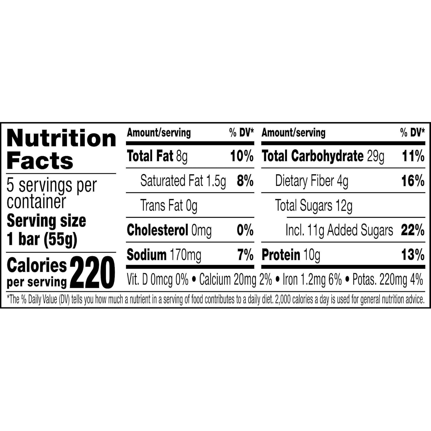 image:imageRXBAR Nut Butter and Oat Protein Bars Protein Snacks Honey Cinnamon Peanut Butter 6 Boxes 30 Bars