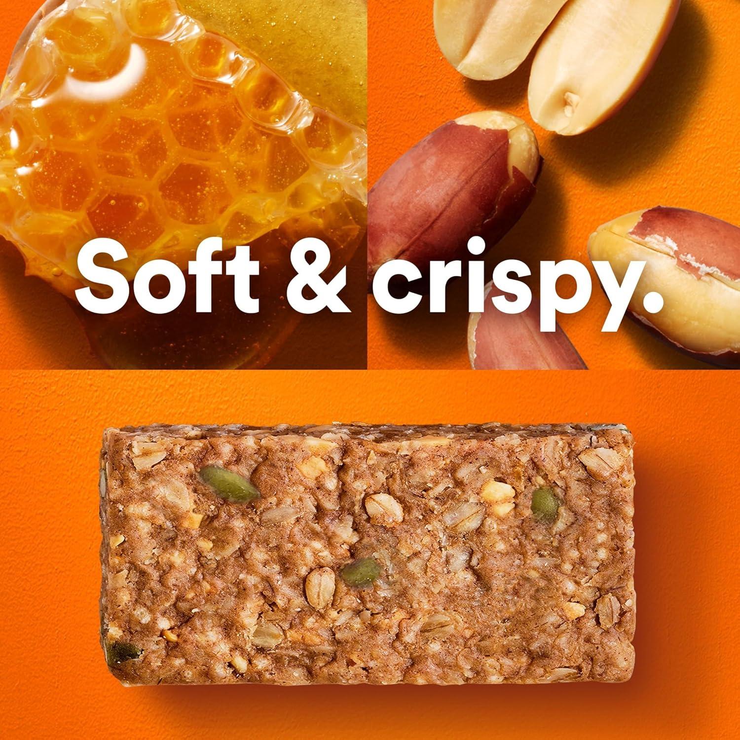 image:imageRXBAR Nut Butter and Oat Protein Bars Protein Snacks Snack Bars Honey Cinnamon Peanut Butter 232oz Box 12 Count