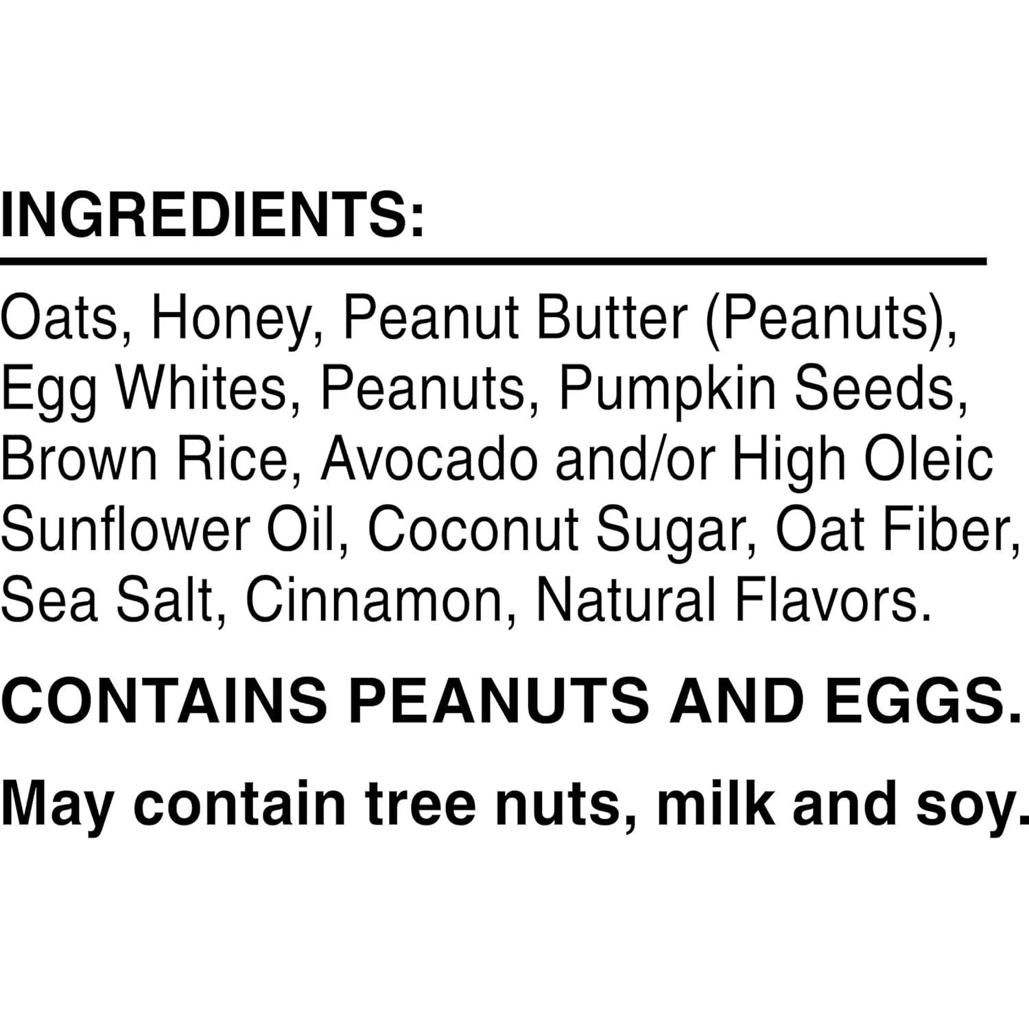 image:imageRXBAR Nut Butter and Oat Protein Bars Protein Snacks Snack Bars Honey Cinnamon Peanut Butter 232oz Box 12 Count
