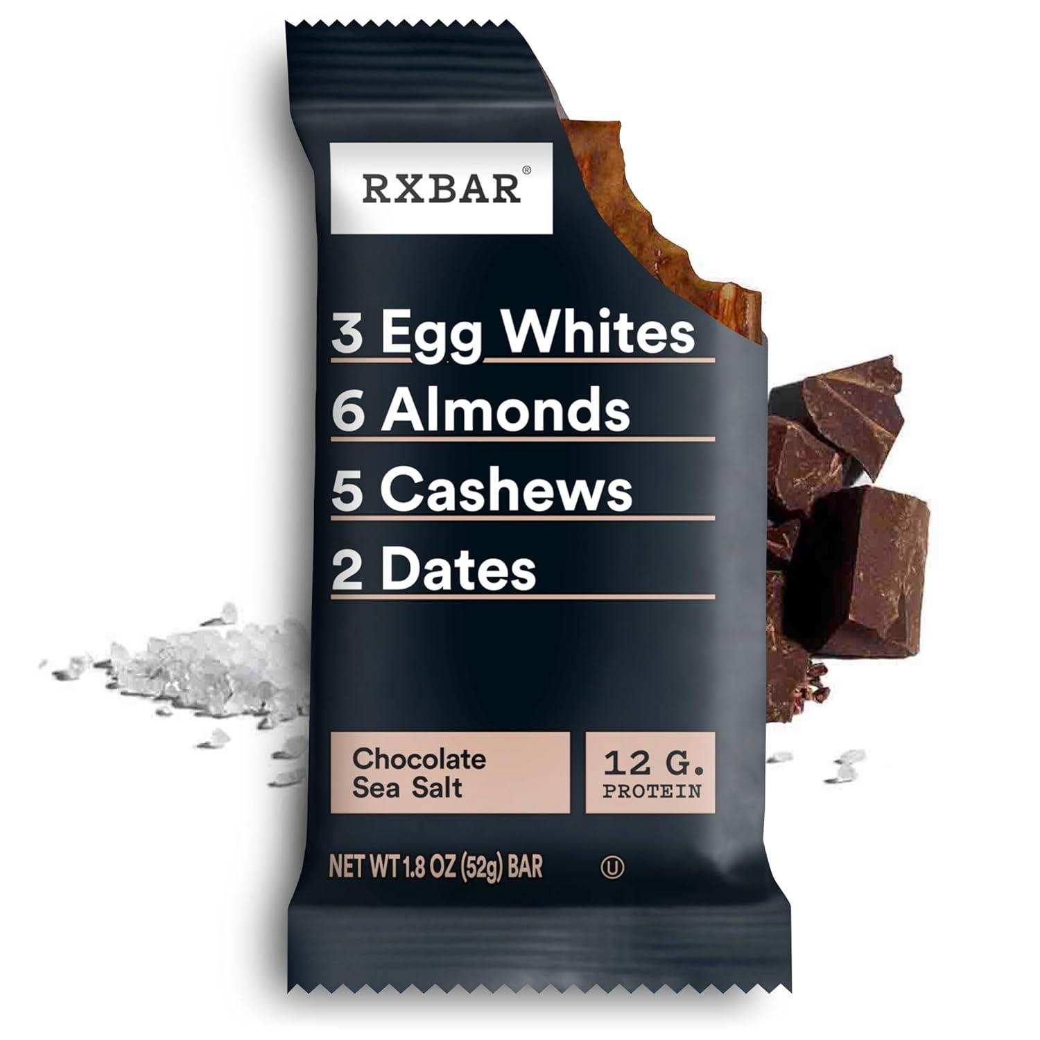 image:imageRXBAR Protein Bars Protein Snack Snack Bars Chocolate Sea Salt 22oz Box 12 CountChocolate