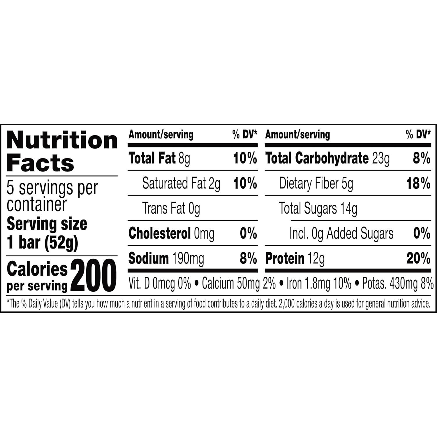 image:imageRXBAR Protein Bars Protein Snack Snack Bars Chocolate Sea Salt 91oz 5 Count5 Count Pack of 1