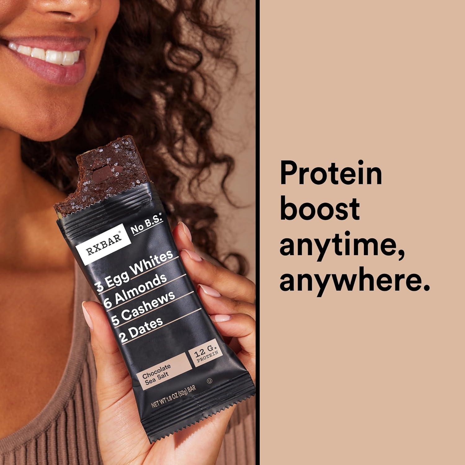 image:imageRXBAR Protein Bars Protein Snack Snack Bars Chocolate Sea Salt 91oz 5 Count5 Count Pack of 1