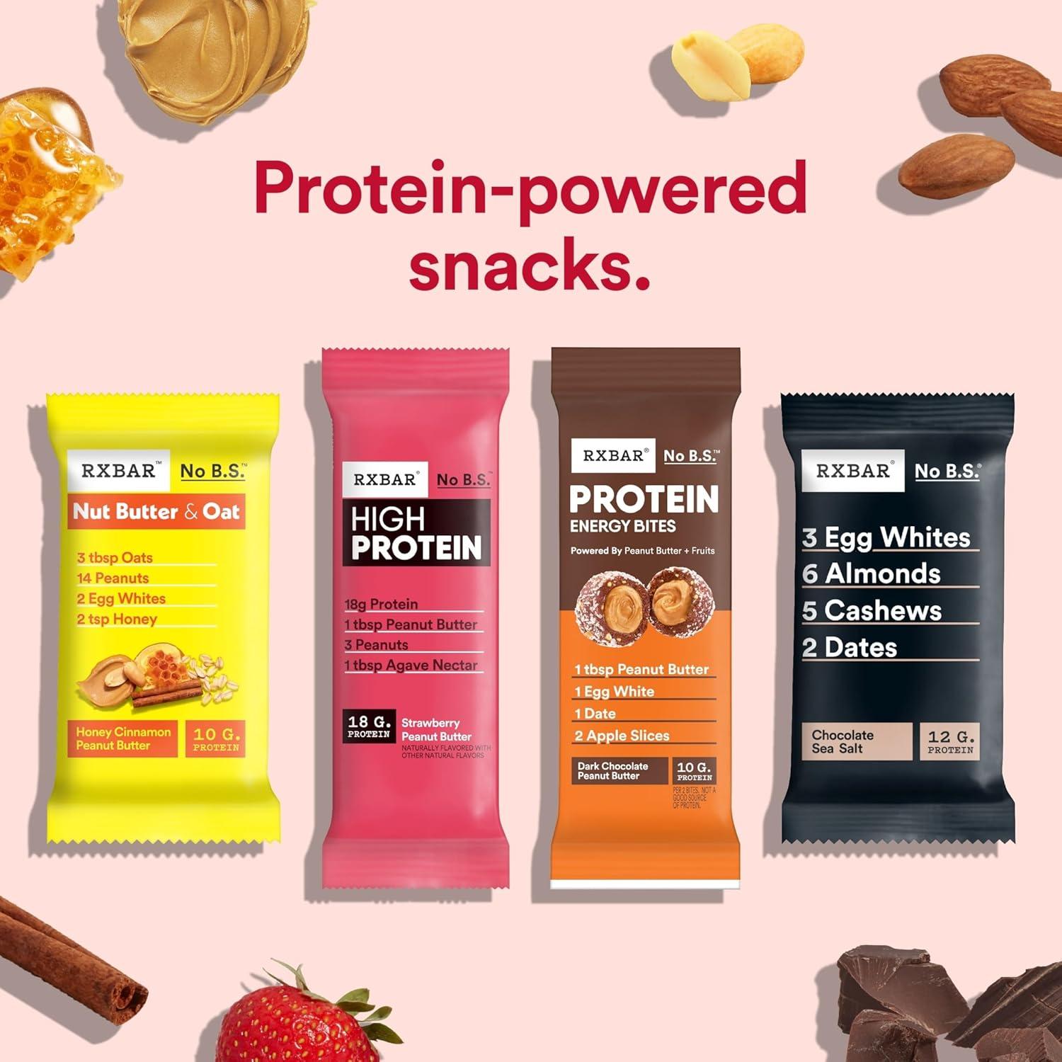 image:imageRXBAR Protein Energy Bites Gluten Free Energy Snacks Protein Snacks Variety Pack 20 BitesStrawberry Peanut Butter
