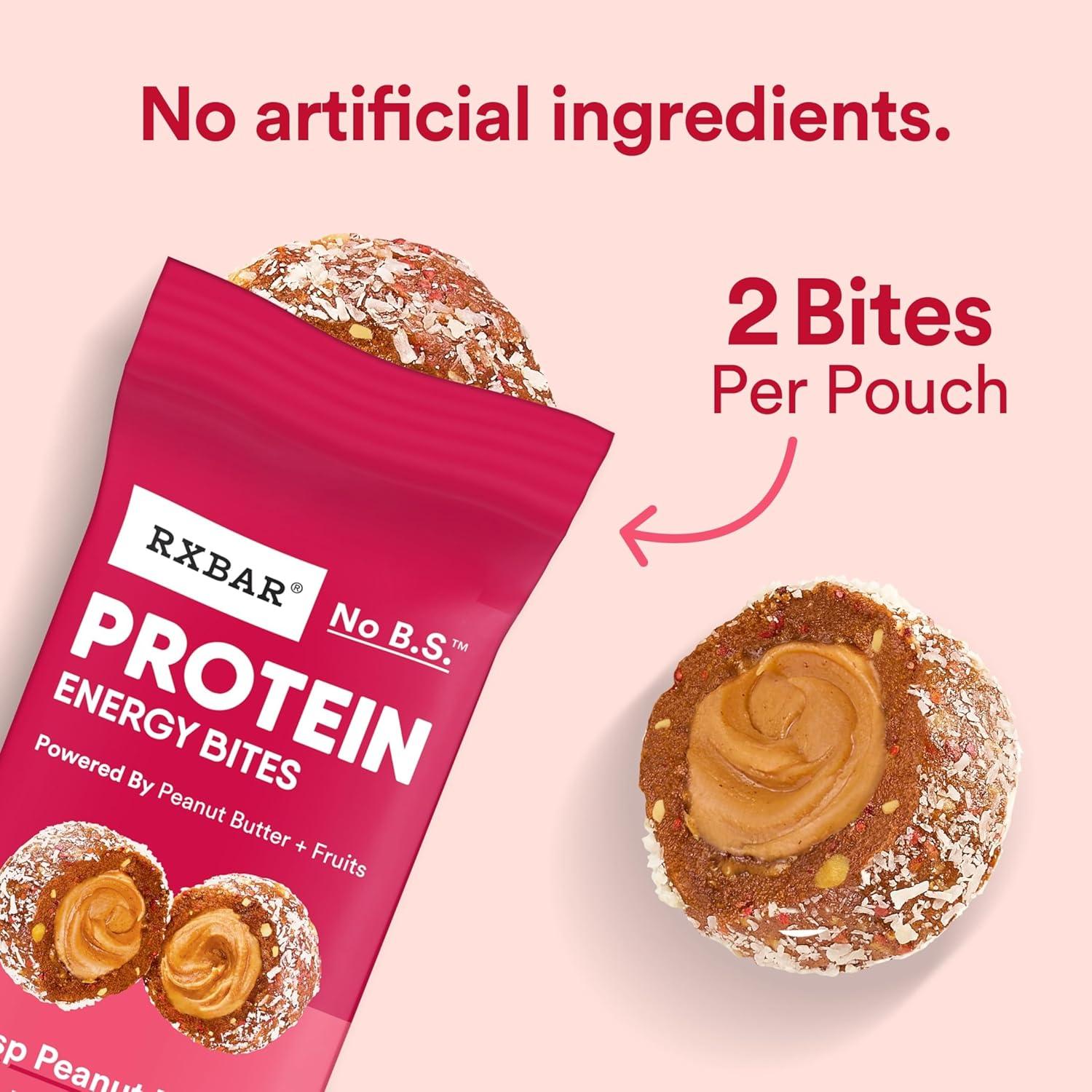 image:imageRXBAR Protein Energy Bites Gluten Free Energy Snacks Protein Snacks Variety Pack 20 BitesStrawberry Peanut Butter