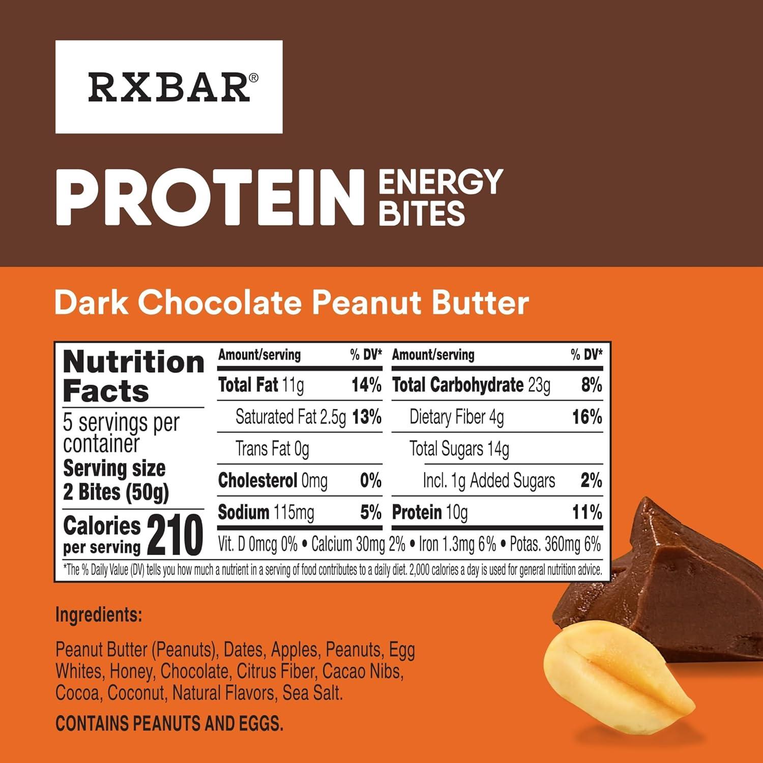 image:imageRXBAR Protein Energy Bites Gluten Free Energy Snacks Protein Snacks Variety Pack 20 BitesVariety Pack