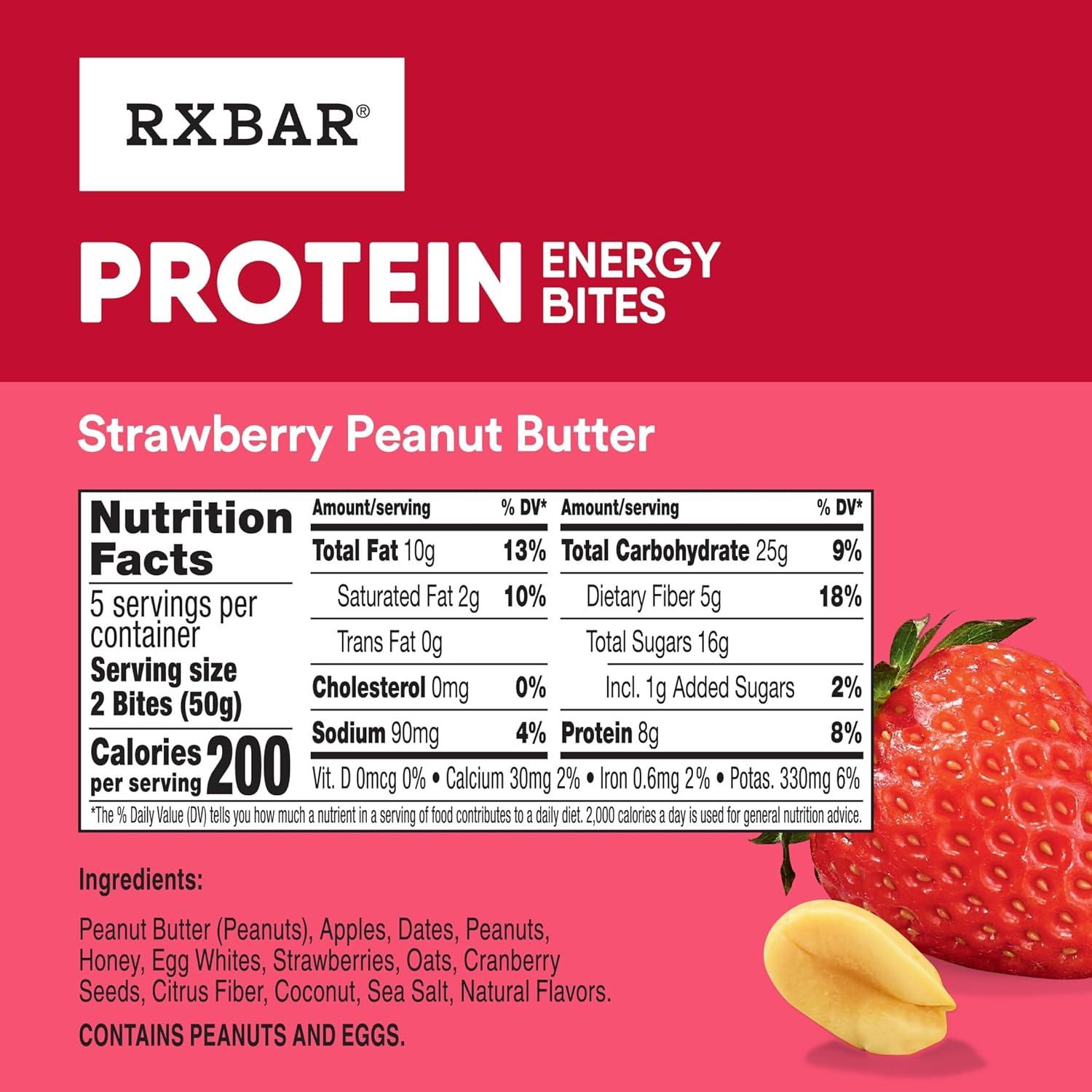 image:imageRXBAR Protein Energy Bites Gluten Free Energy Snacks Protein Snacks Variety Pack 20 BitesVariety Pack