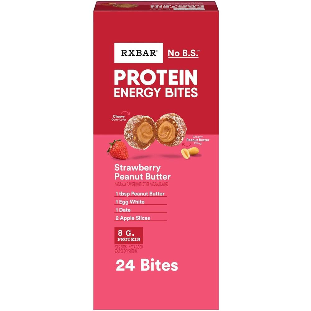 image:imageRXBAR Protein Energy Bites Gluten Free Energy Snacks Protein Snacks Variety Pack 20 BitesStrawberry Peanut Butter