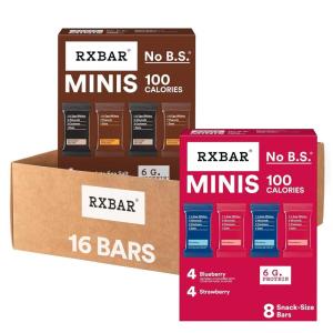 image:imageRXBAR Minis Protein Bars Snack Bars Variety Pack 16 Count4Flavor Variety