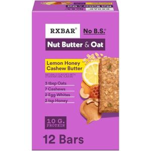 image:imageRXBAR Nut Butter and Oat Protein Bars Protein Snacks Snack Bars Lemon Honey Cashew Butter 232oz Box 12 Count12 Count