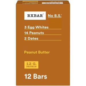 image:imageRXBAR Protein Bars 12g Protein Gluten Free Snacks Snack Bars Peanut Butter 22oz Box 12 Count12 Count