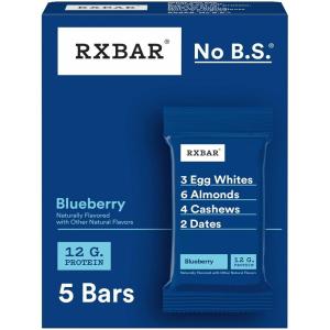 image:imageRXBAR Protein Bars Protein Snack Snack Bars Blueberry 91oz Box 5 Count5 Count 183 oz Pack of 1