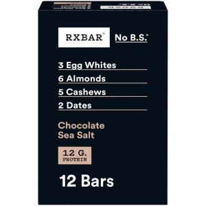 image:imageRXBAR Protein Bars Protein Snack Snack Bars Chocolate Sea Salt 22oz Box 12 CountChocolate Sea Salt