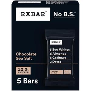 image:imageRXBAR Protein Bars Protein Snack Snack Bars Chocolate Sea Salt 91oz 5 Count5 Count Pack of 1