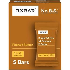 image:imageRXBAR Protein Bars Protein Snack Snack Bars Peanut Butter 91oz Box 5 Count