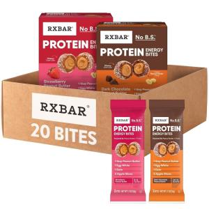 image:imageRXBAR Protein Energy Bites Gluten Free Energy Snacks Protein Snacks Variety Pack 20 BitesVariety Pack
